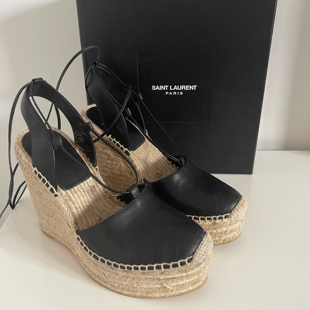 Authentic Saint Laurent Espadrilles - image 3